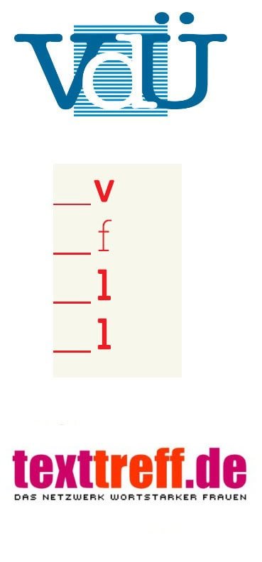 Mitgliedschaften Meike Blatzheim: Berufsverband der Literaturübersetzerinnen und Literaturübersetzer, Verband der freien Lektorinnen und Lektoren, texttreff.de - das Netzwerk wortstarker Frauen